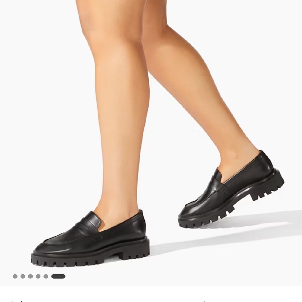 Stuart Weitzman Ultra Lug Penny Loafers